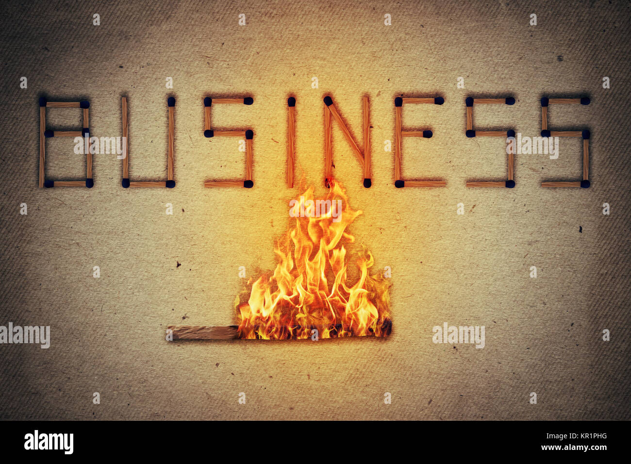 fired business Stock Photo