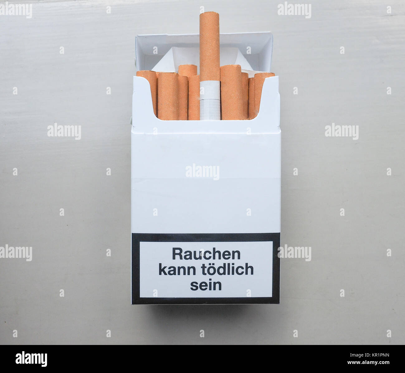 Smoking harms your lungs Stock Photo