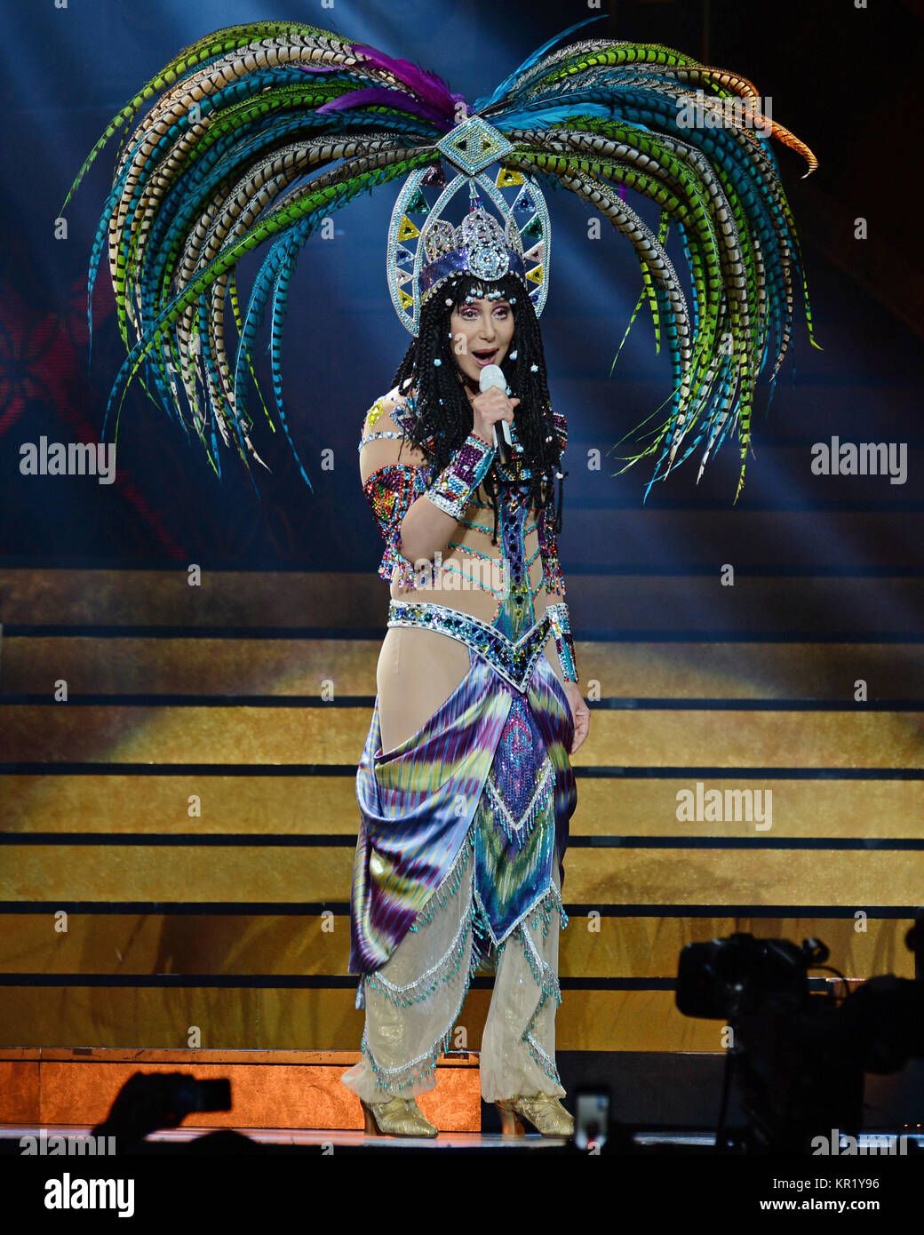 ATLANTA, GA - MAY 12: American singer and actress Cher performs at ...