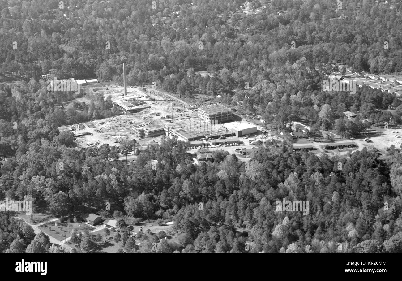 An aerial view of the CDC Clifton Road campus under construction in