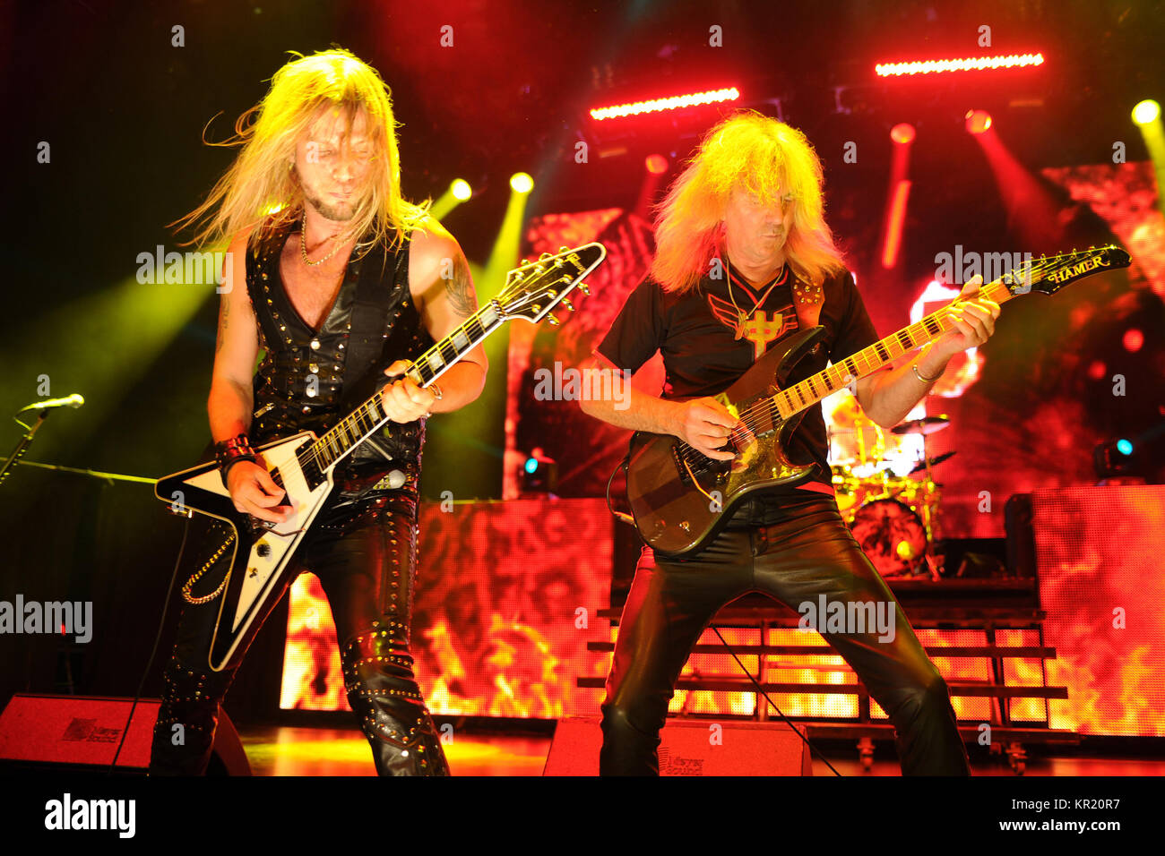 HOLLYWOOD, FL - OCTOBER 30: Richie Faulkner, Glenn Tipton of judas