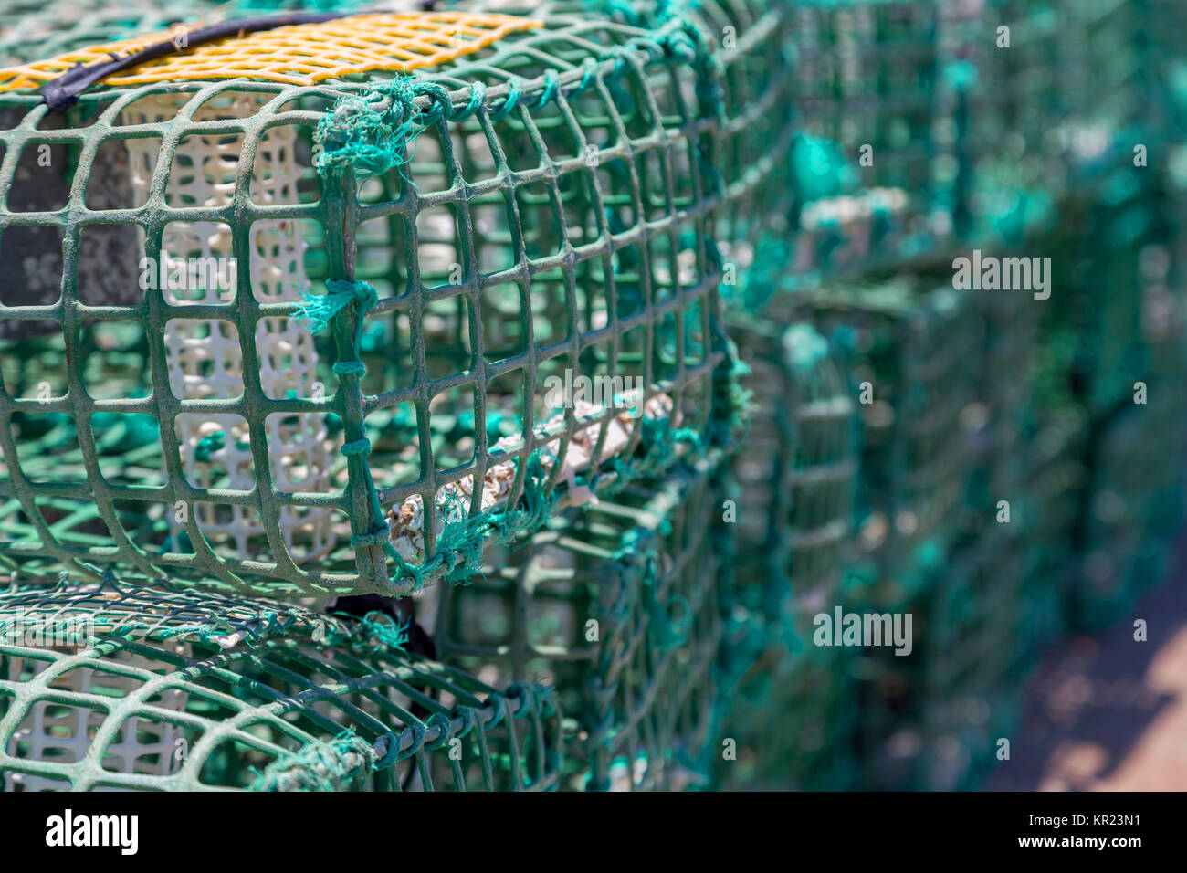 Green crab traps hi-res stock photography and images - Alamy