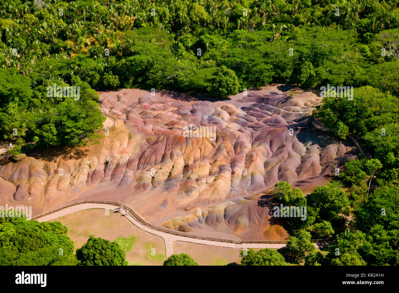 Seven coloured earth Mauritius Stock Photo - Alamy
