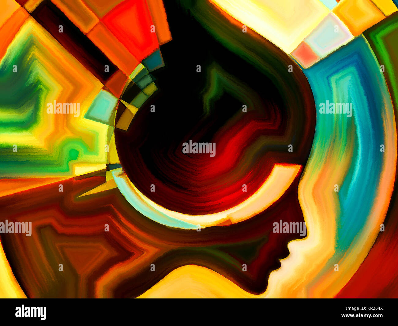 Colors of Internal Geometry Stock Photo - Alamy
