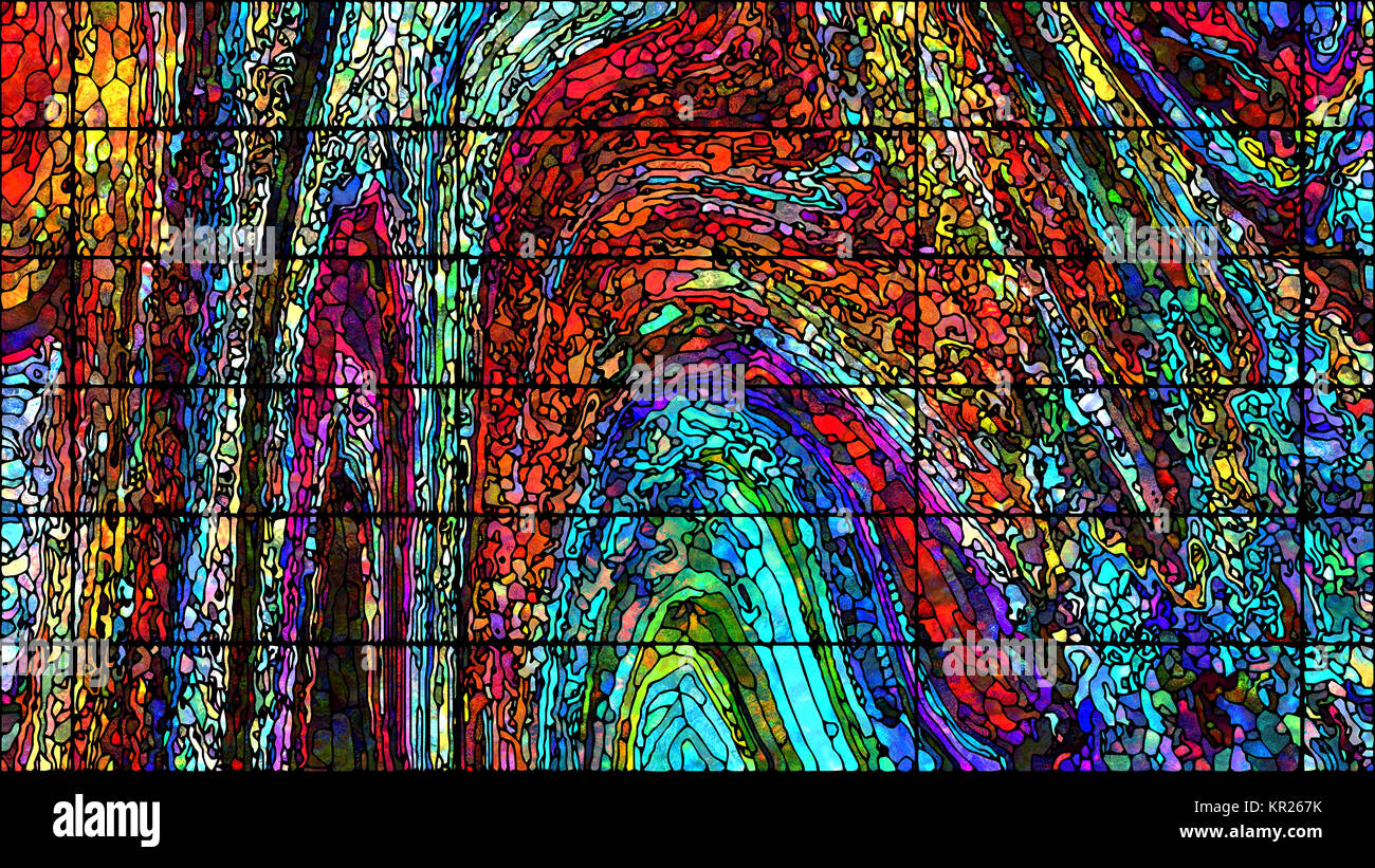 Virtual Stained Glass Stock Photo - Alamy