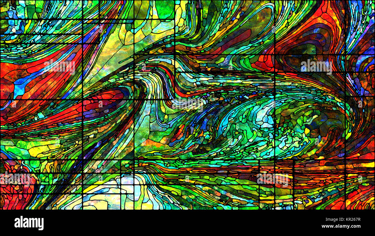 Virtual Stained Glass Stock Photo - Alamy