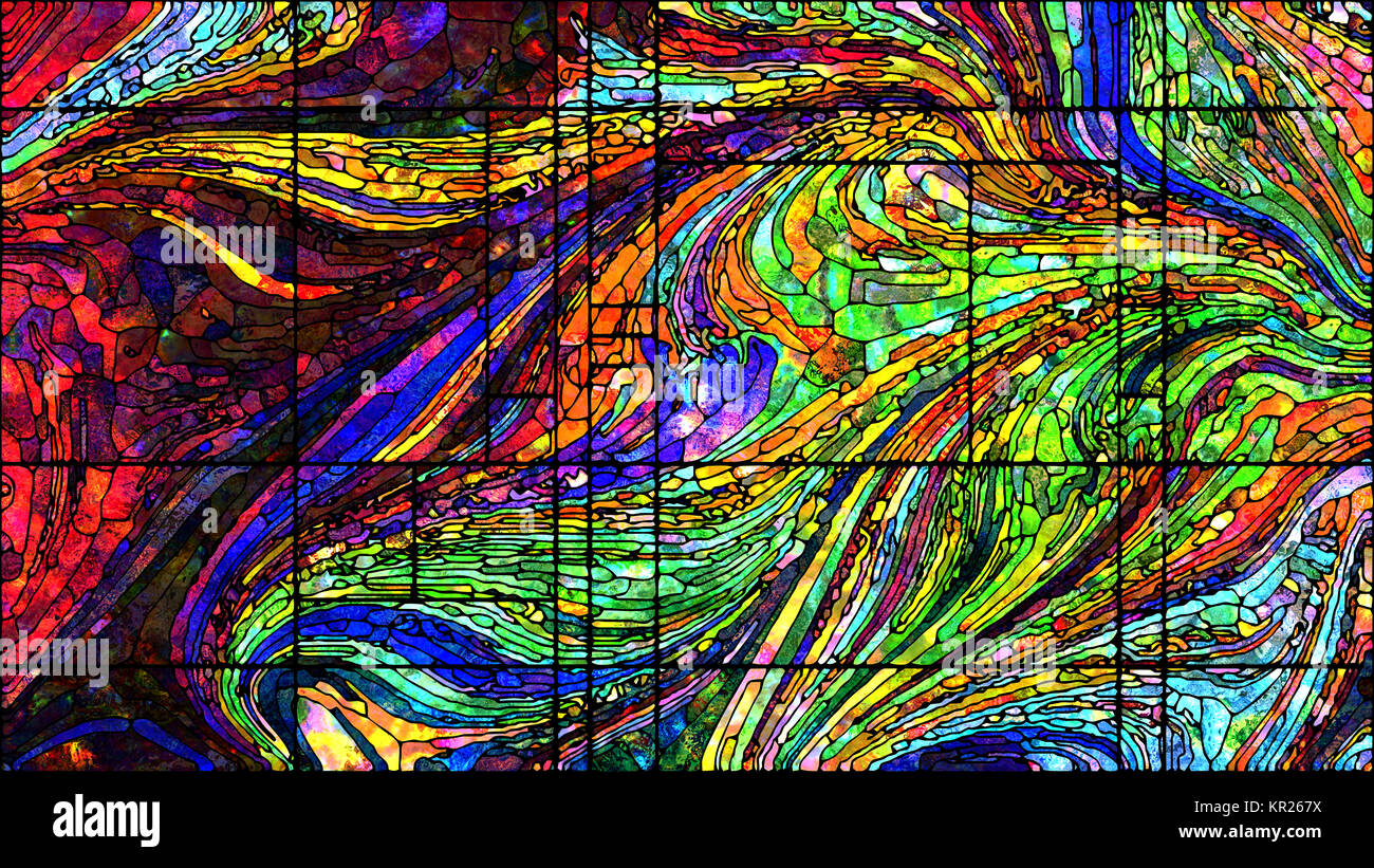 Virtual Stained Glass Stock Photo - Alamy