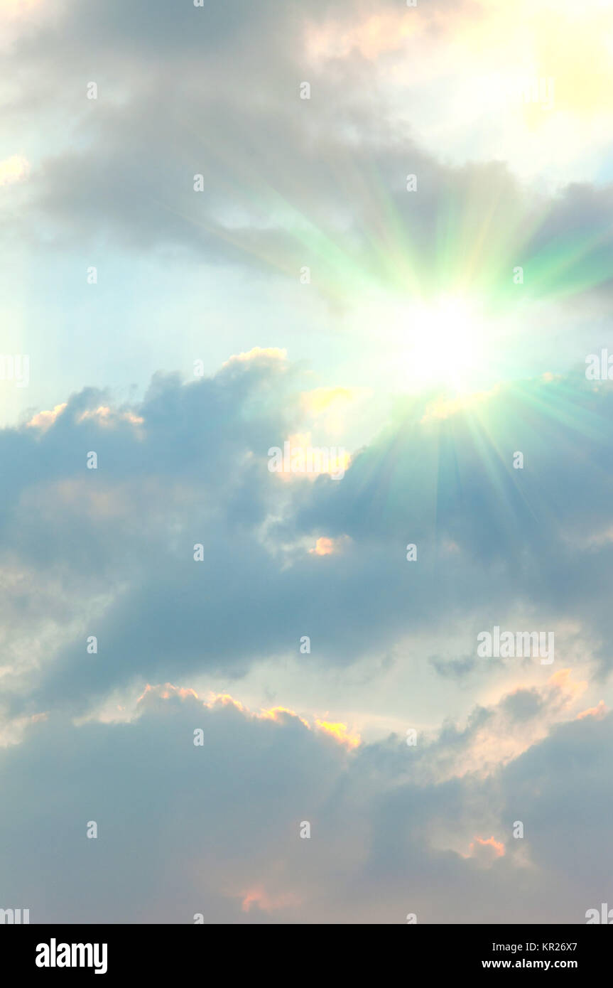 Abstract background of blue sky and clouds Stock Photo - Alamy