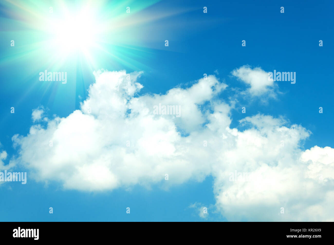 Abstract background of blue sky and clouds Stock Photo - Alamy