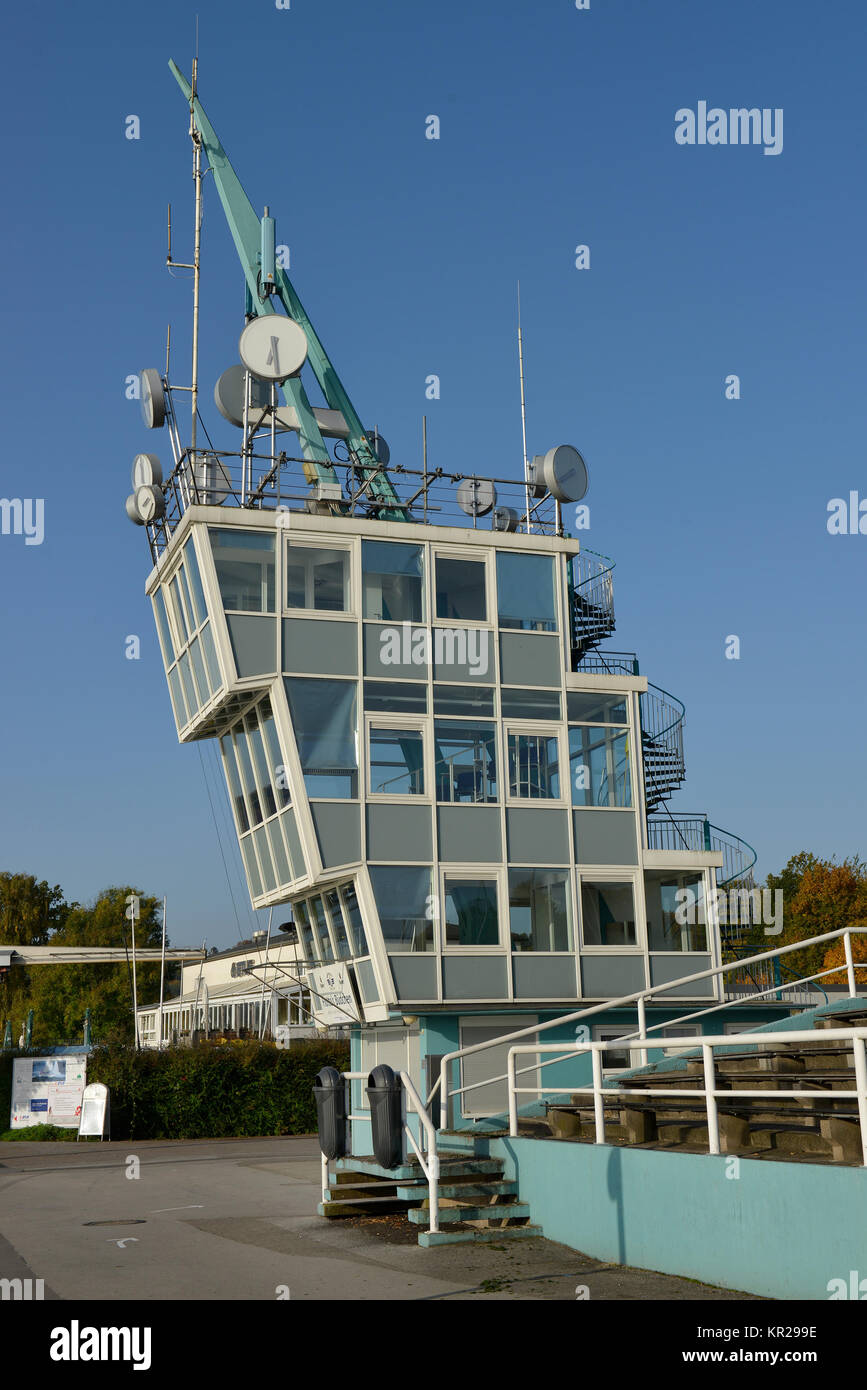 Regatta tower, Baldeneysee, food, North Rhine-Westphalia, Germany, Regattaturm, Essen, Nordrhein-Westfalen, Deutschland Stock Photo