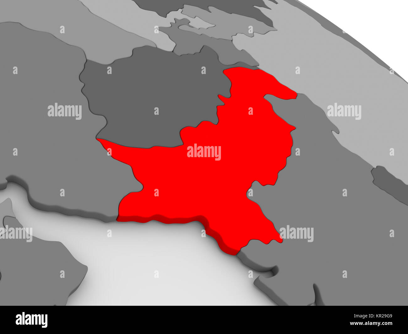 3d map pakistan islamic hi-res stock photography and images - Alamy
