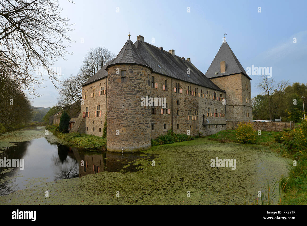 Water Castle House Kemnade North Rhine Westphalia Germany Stock