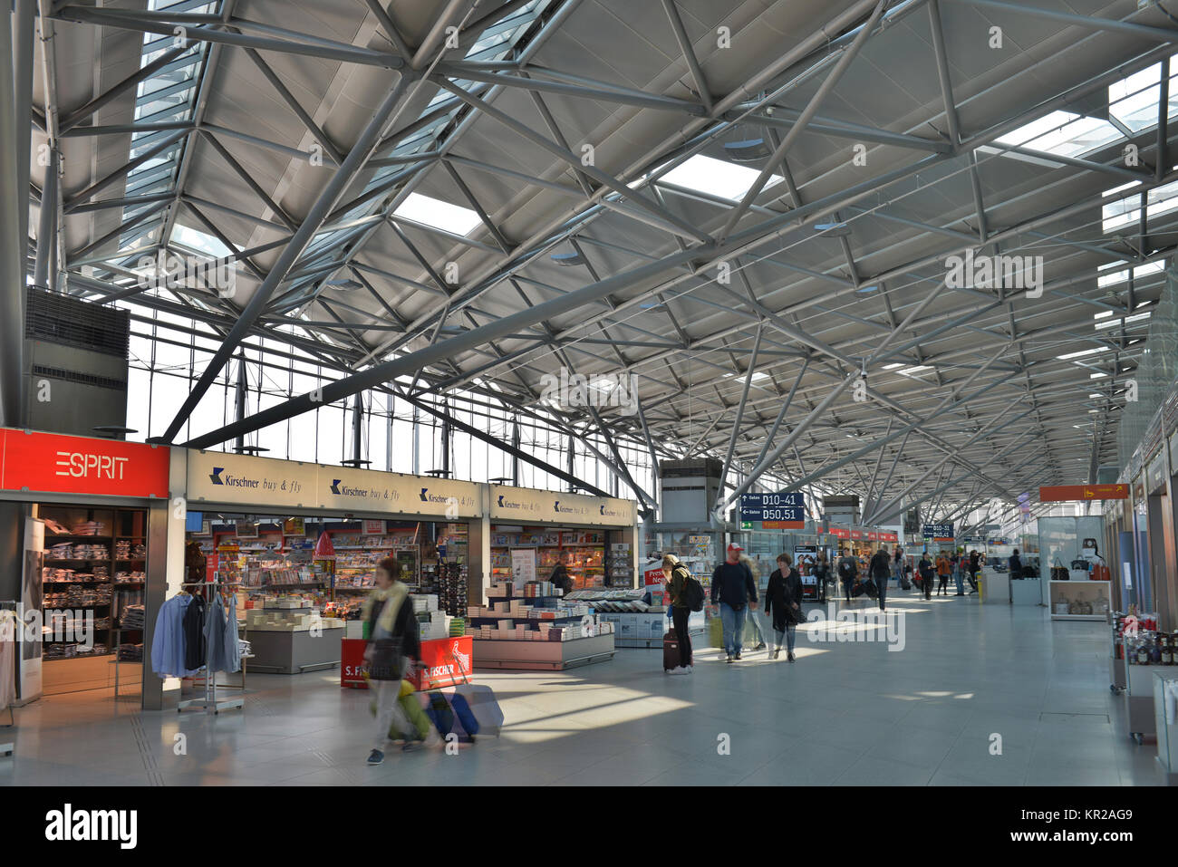 Terminal D, airport of Cologne / Bonn, North Rhine-Westphalia, Germany, Flughafen Koeln / Bonn, Nordrhein-Westfalen, Deutschland Stock Photo