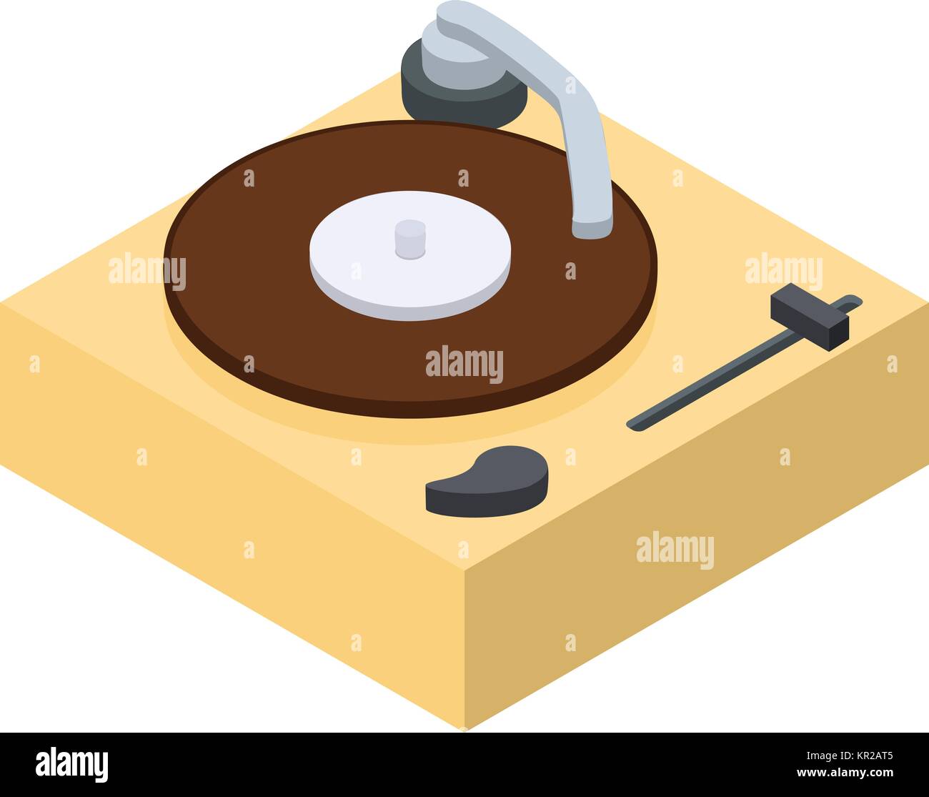 Vinyl player icon, isometric 3d style Stock Vector Image & Art - Alamy