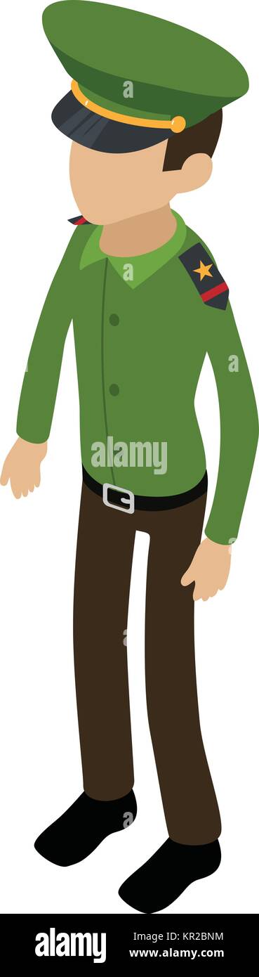 Soldier american icon, isometric 3d style Stock Vector Image & Art - Alamy