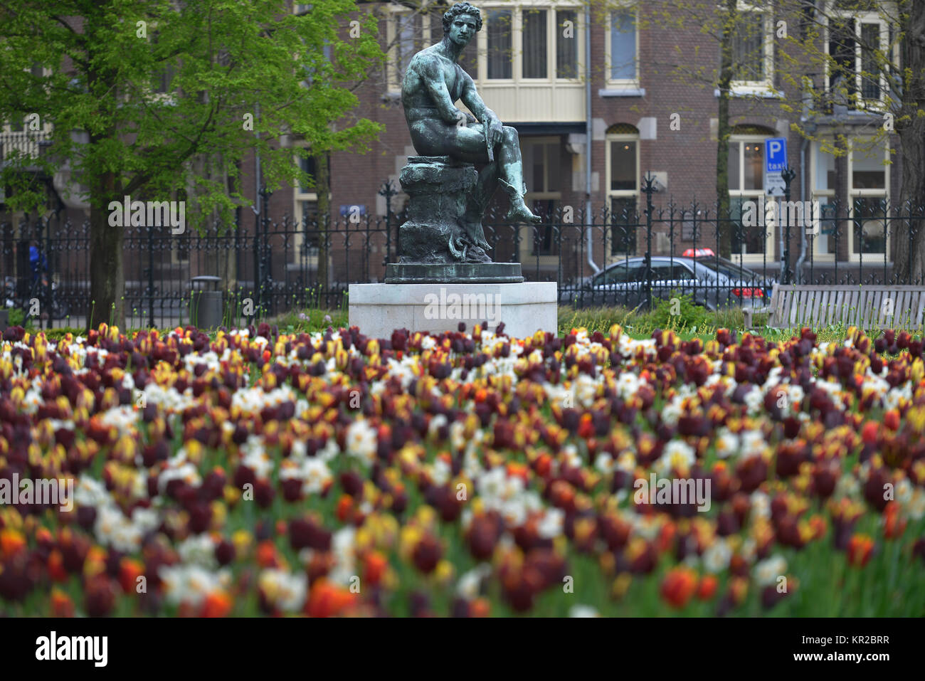 Sculpture garden, Rijkmuseum, Museumstraat, Amsterdam, the Netherlands, Skulpturengarten, Niederlande Stock Photo