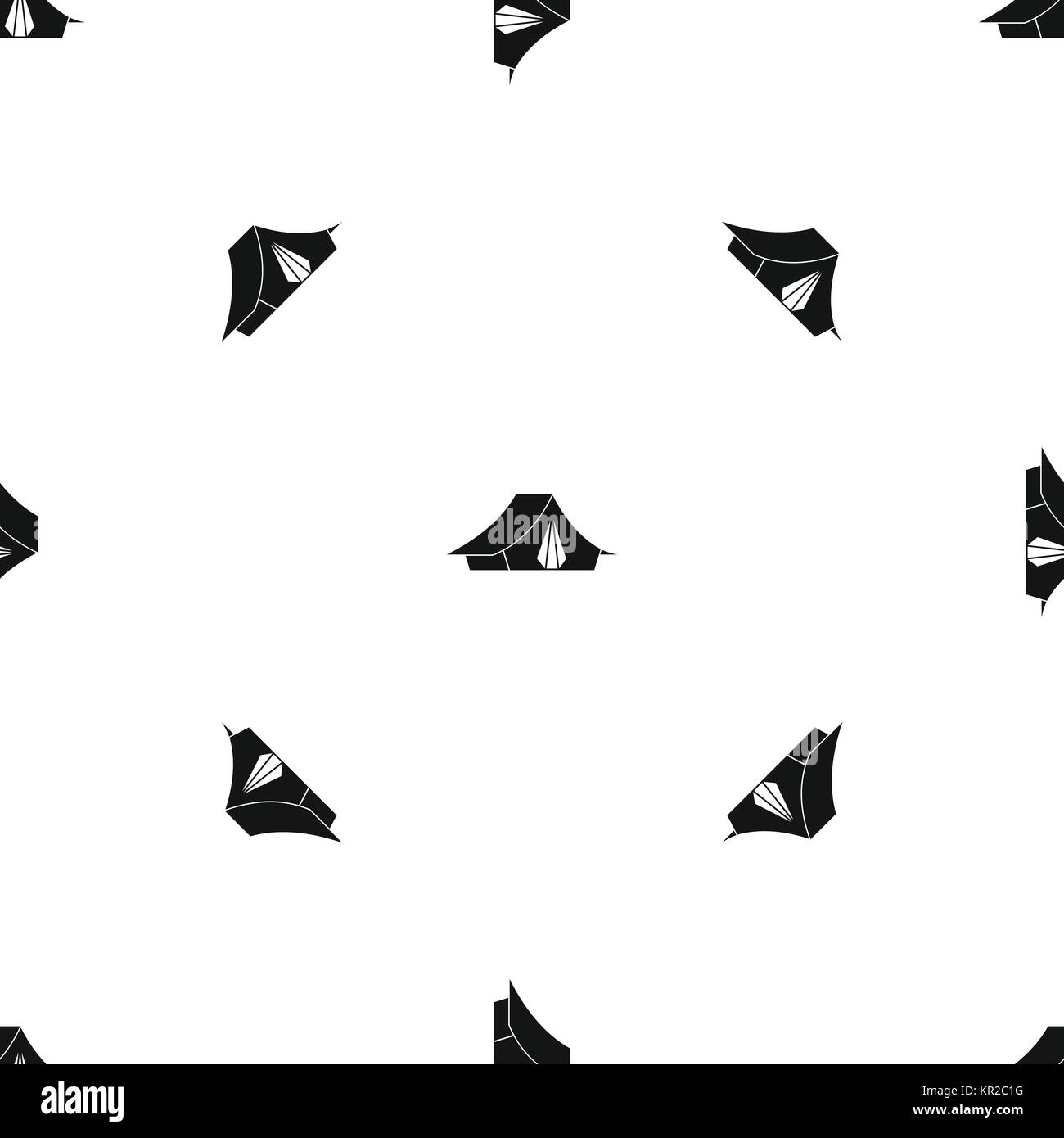 Camping tent pattern seamless black Stock Vector Image & Art - Alamy