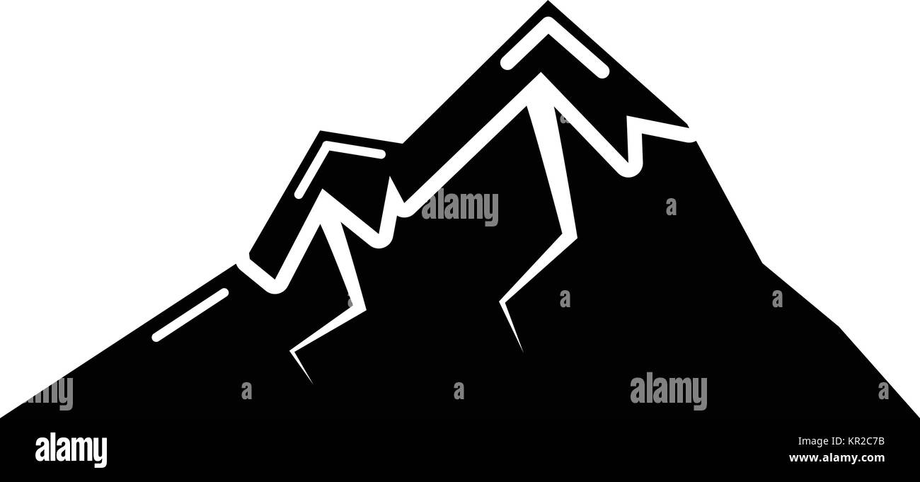 Mountains icon, simple black style Stock Vector Image & Art - Alamy