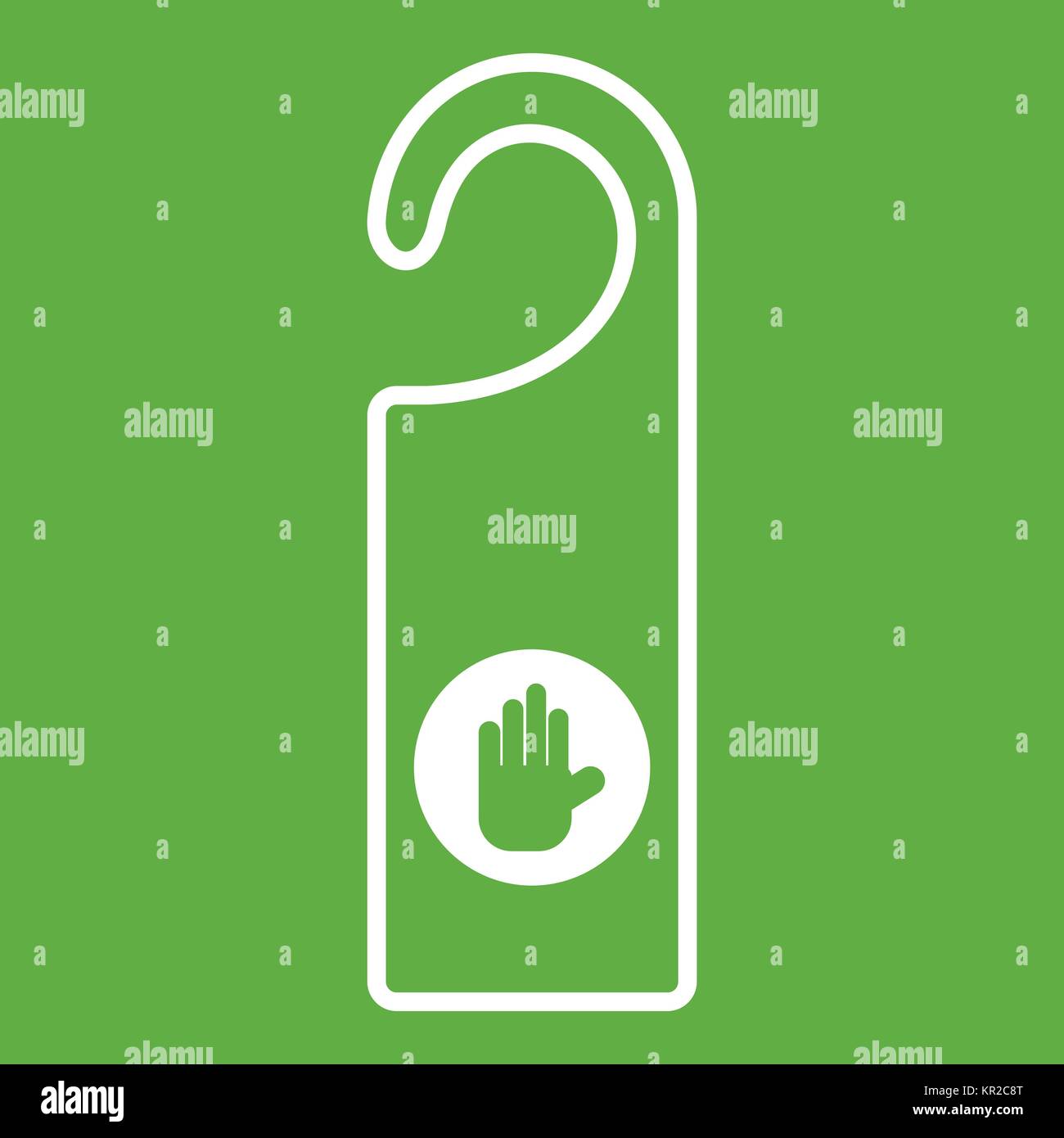 Do not disturb sign icon green Stock Vector Image & Art - Alamy