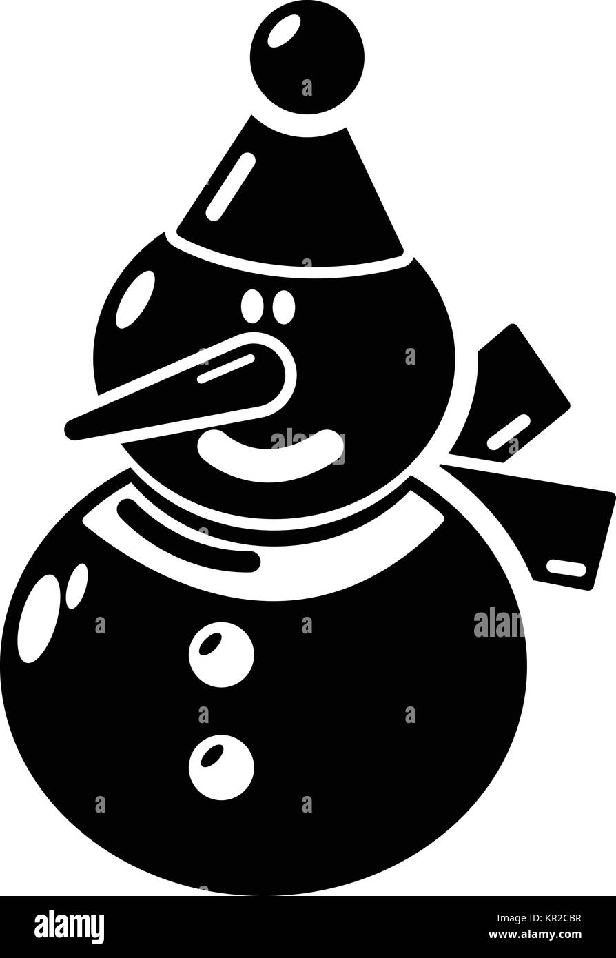 Snowman icon, simple black style Stock Vector Image & Art - Alamy