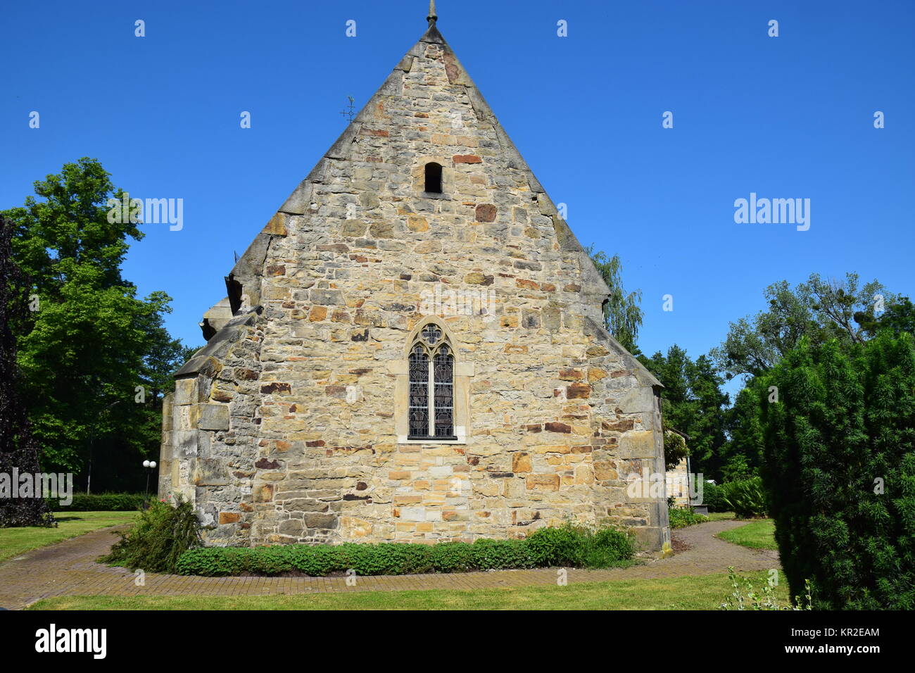 village church in probsthagen Stock Photo