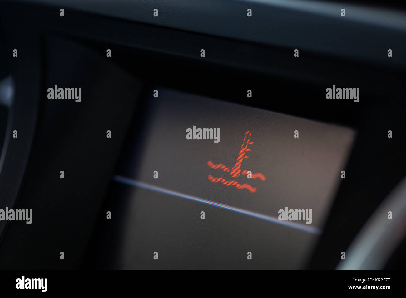 Car coolant warning Stock Photo Alamy