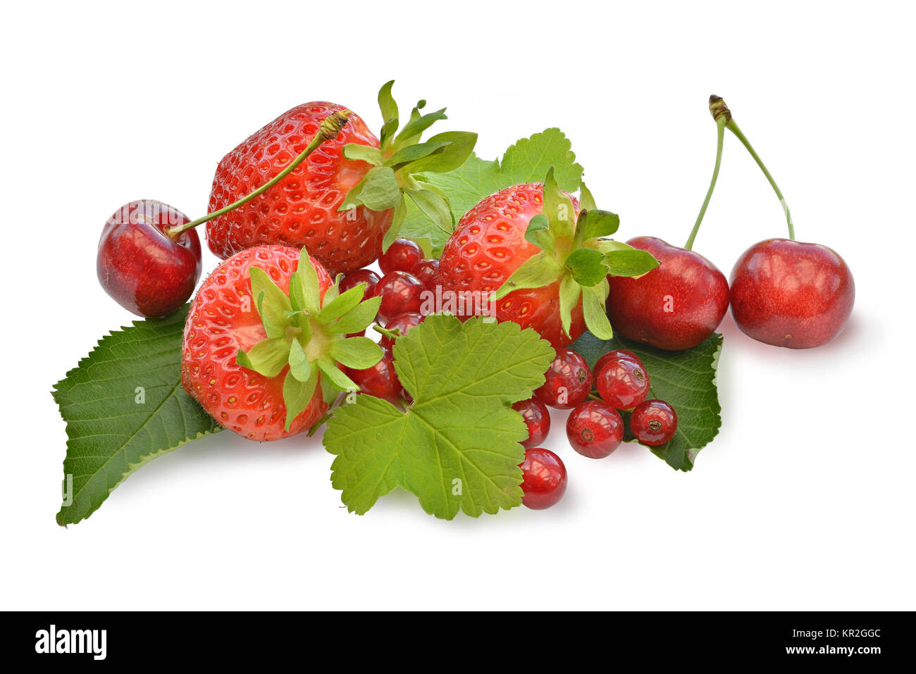 red summer fruits Stock Photo