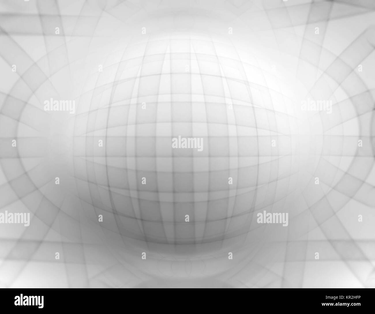 Horizontal black and white 3d sphere abstract illustration background