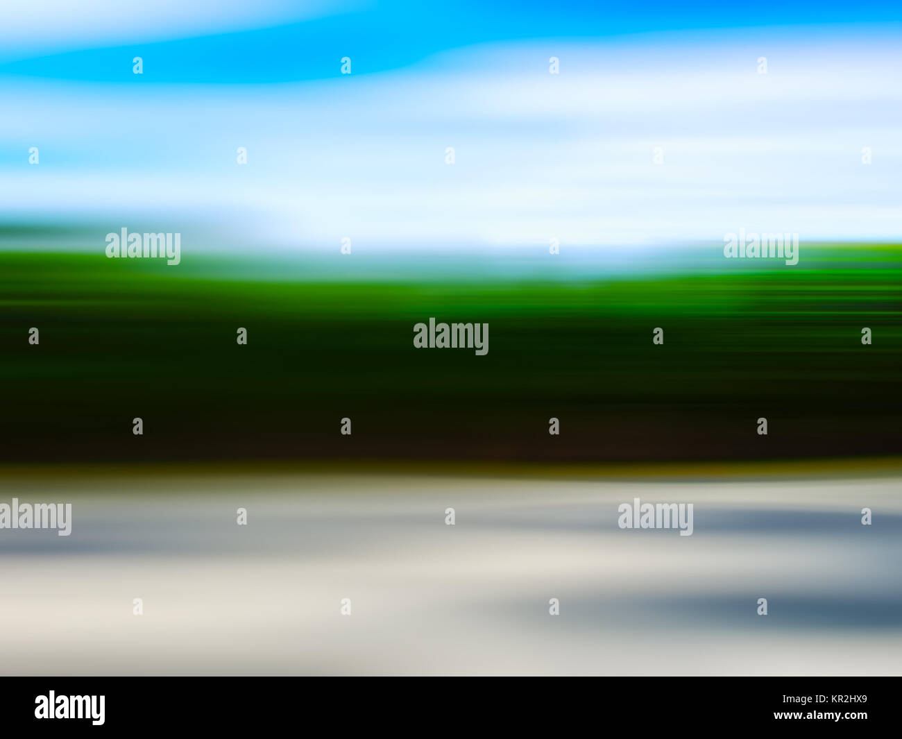 Horizontal blurry abstract happy landscape background backdrop Stock Photo