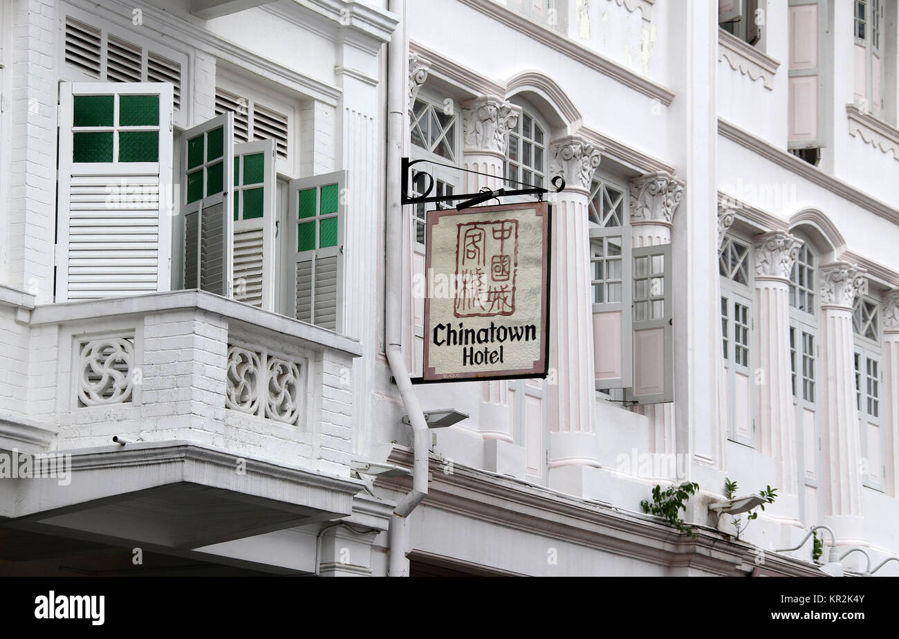 Chinatown Hotel in Singapore Stock Photo Alamy