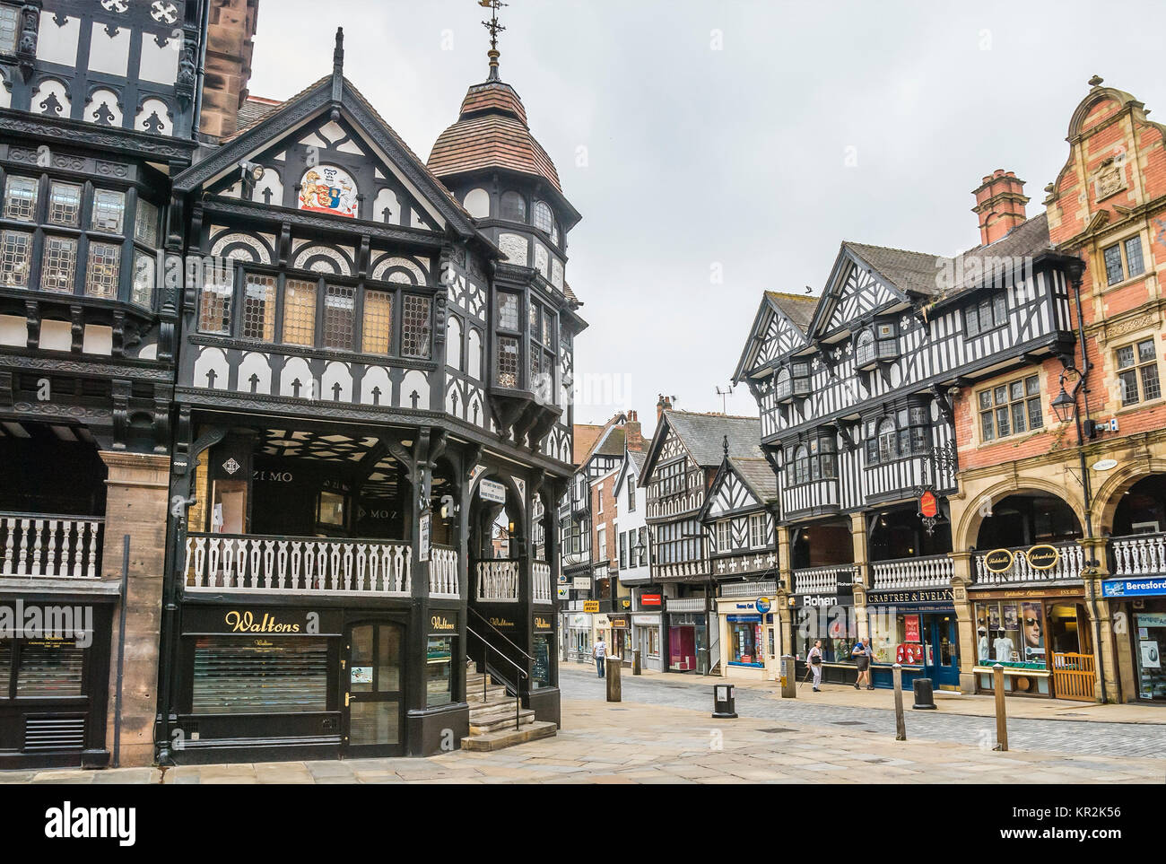 The Chester Rows In City Center Of Chester Cheshire England Stock 
