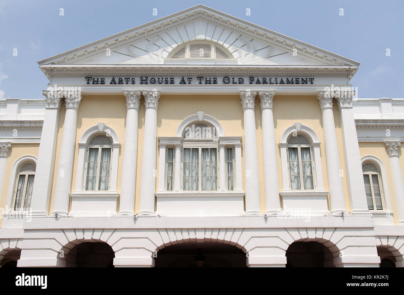 the Arts House at the Old Parliament in Singapore Stock Photo