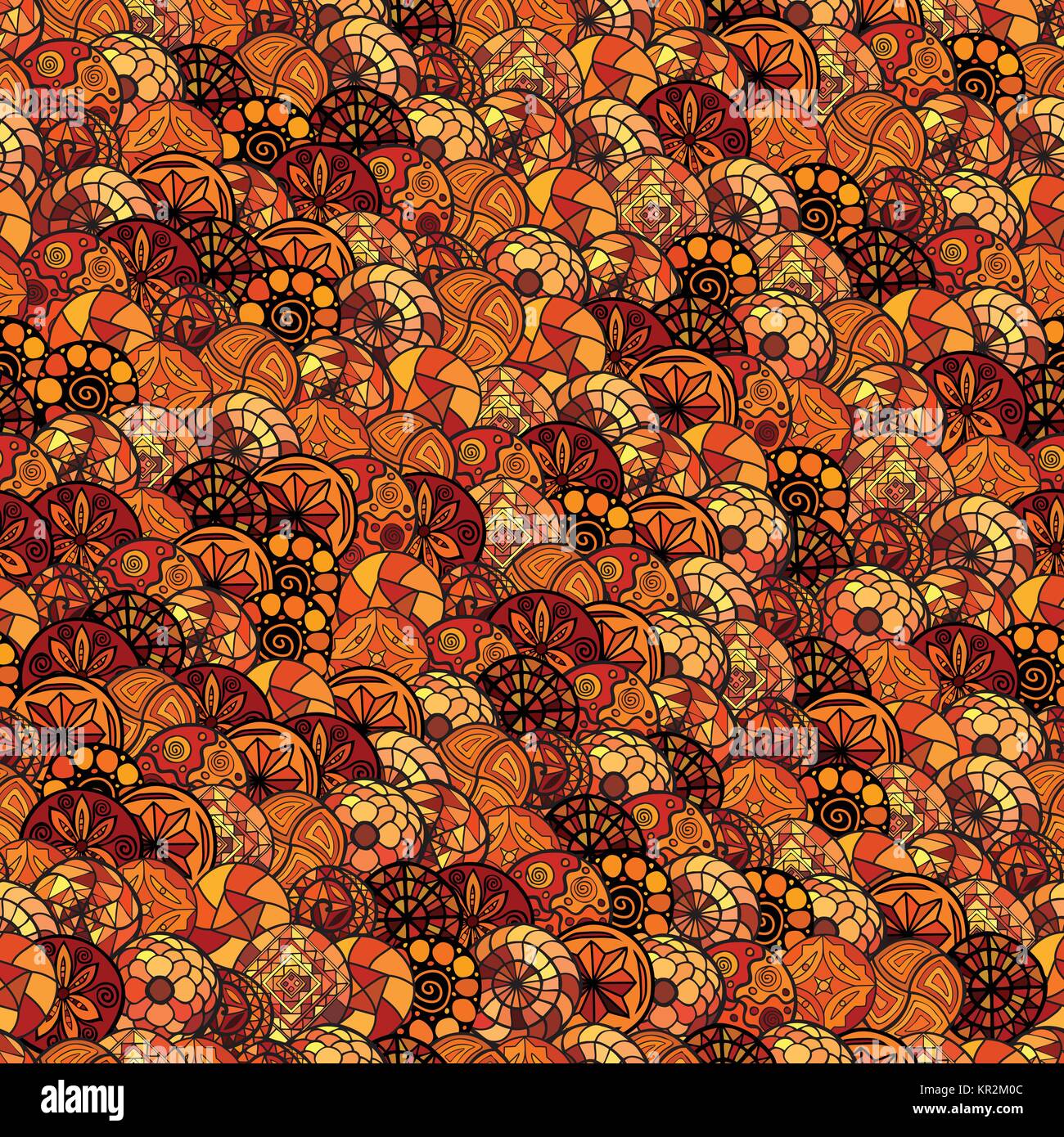 hand drawn vector ethnic seamless pattern Stock Vector Image & Art - Alamy