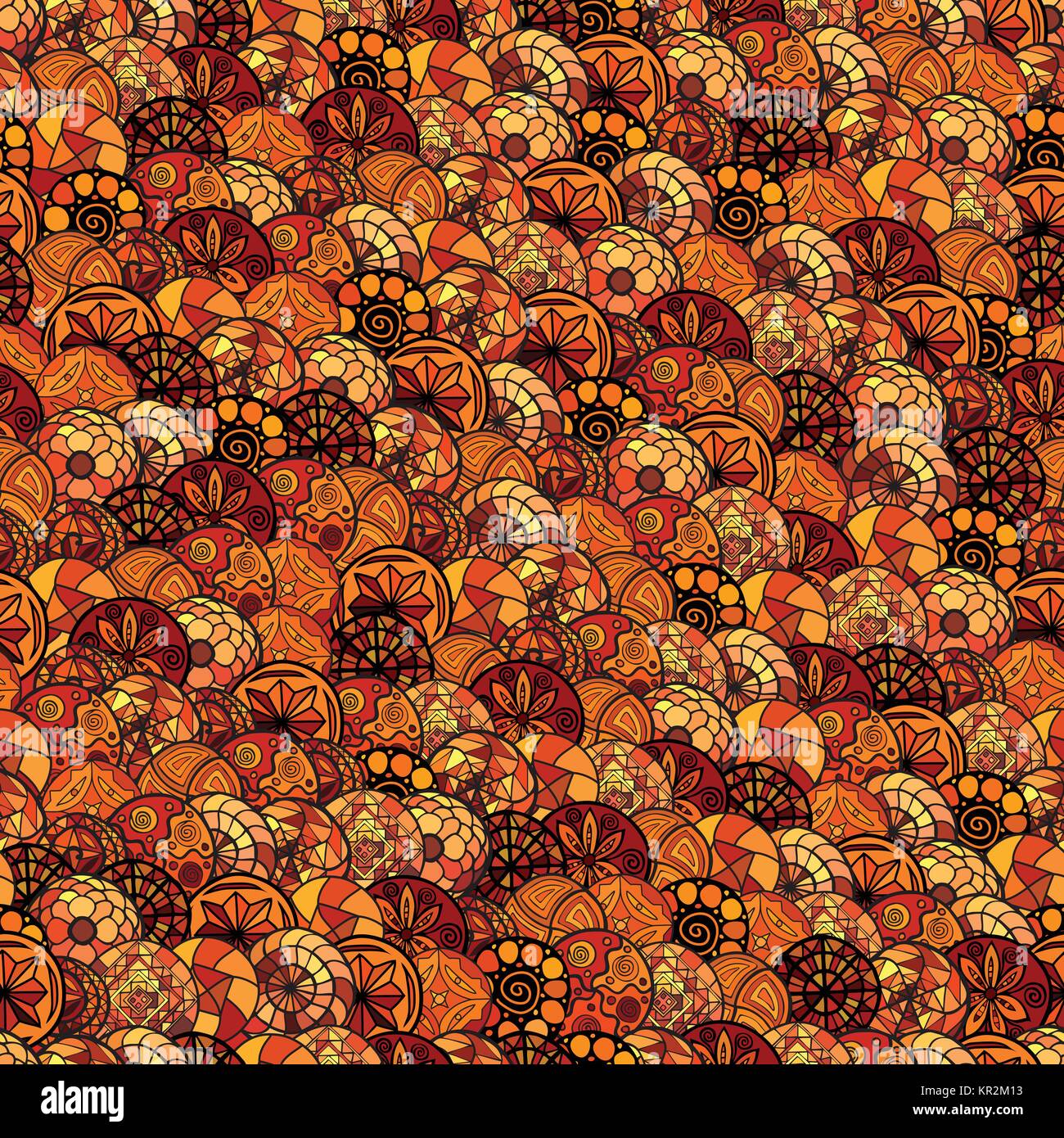hand drawn vector ethnic seamless pattern Stock Vector Image & Art - Alamy