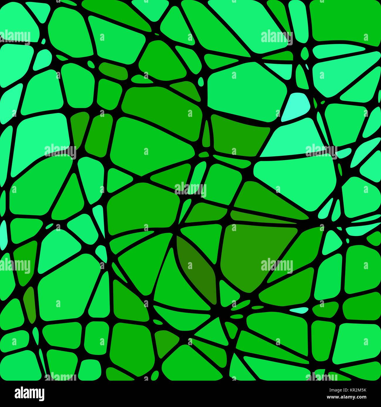 abstract vector stained-glass mosaic background - bright green Stock ...