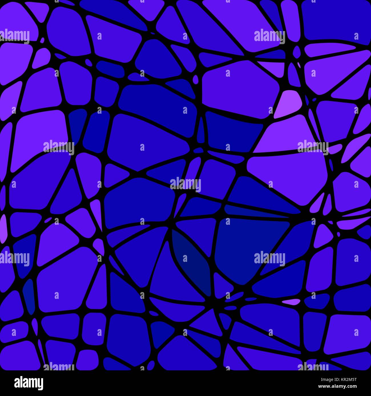 abstract vector stained-glass mosaic background - blue and violet Stock ...
