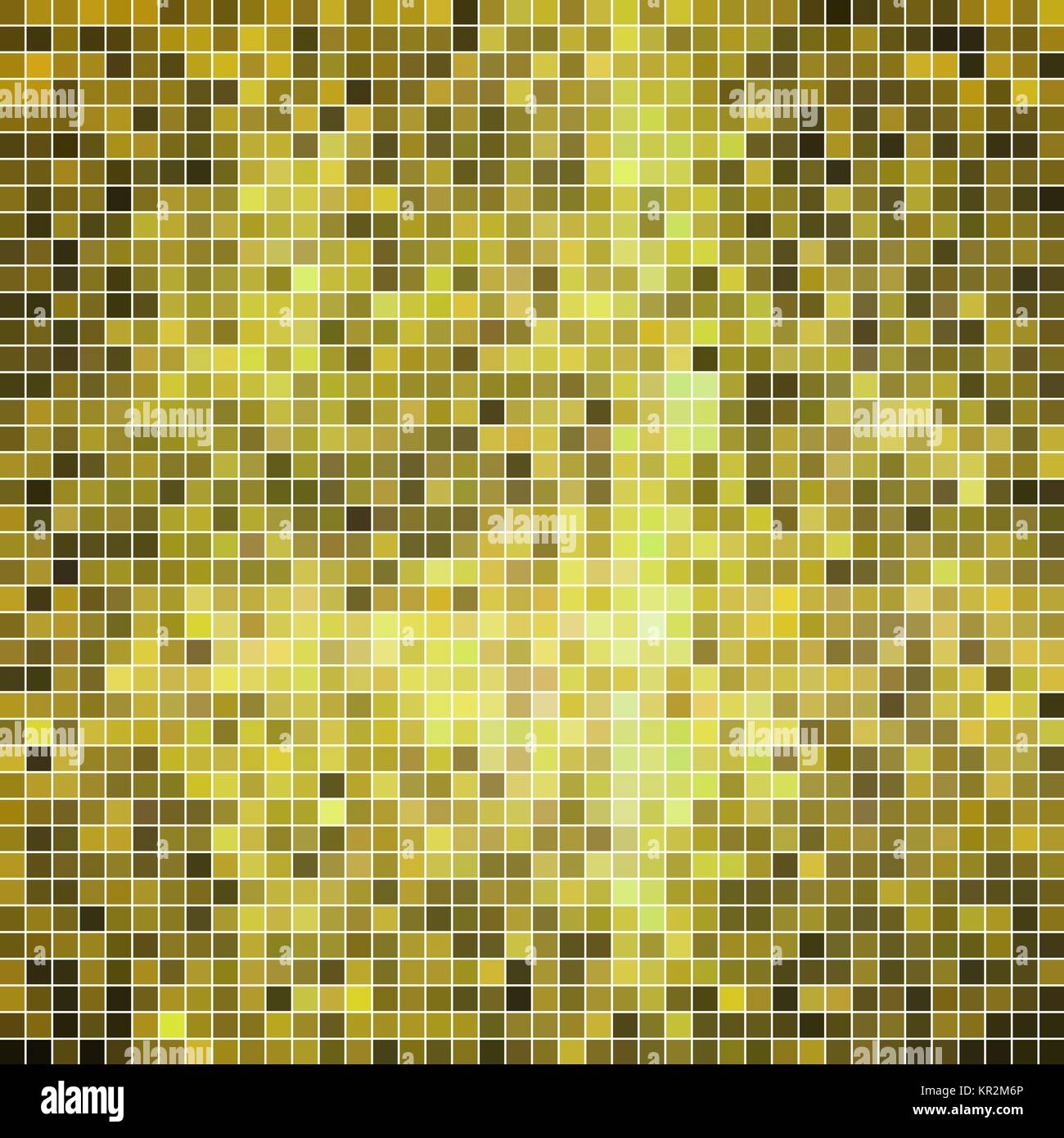 abstract vector square pixel mosaic background - yellow Stock Vector ...