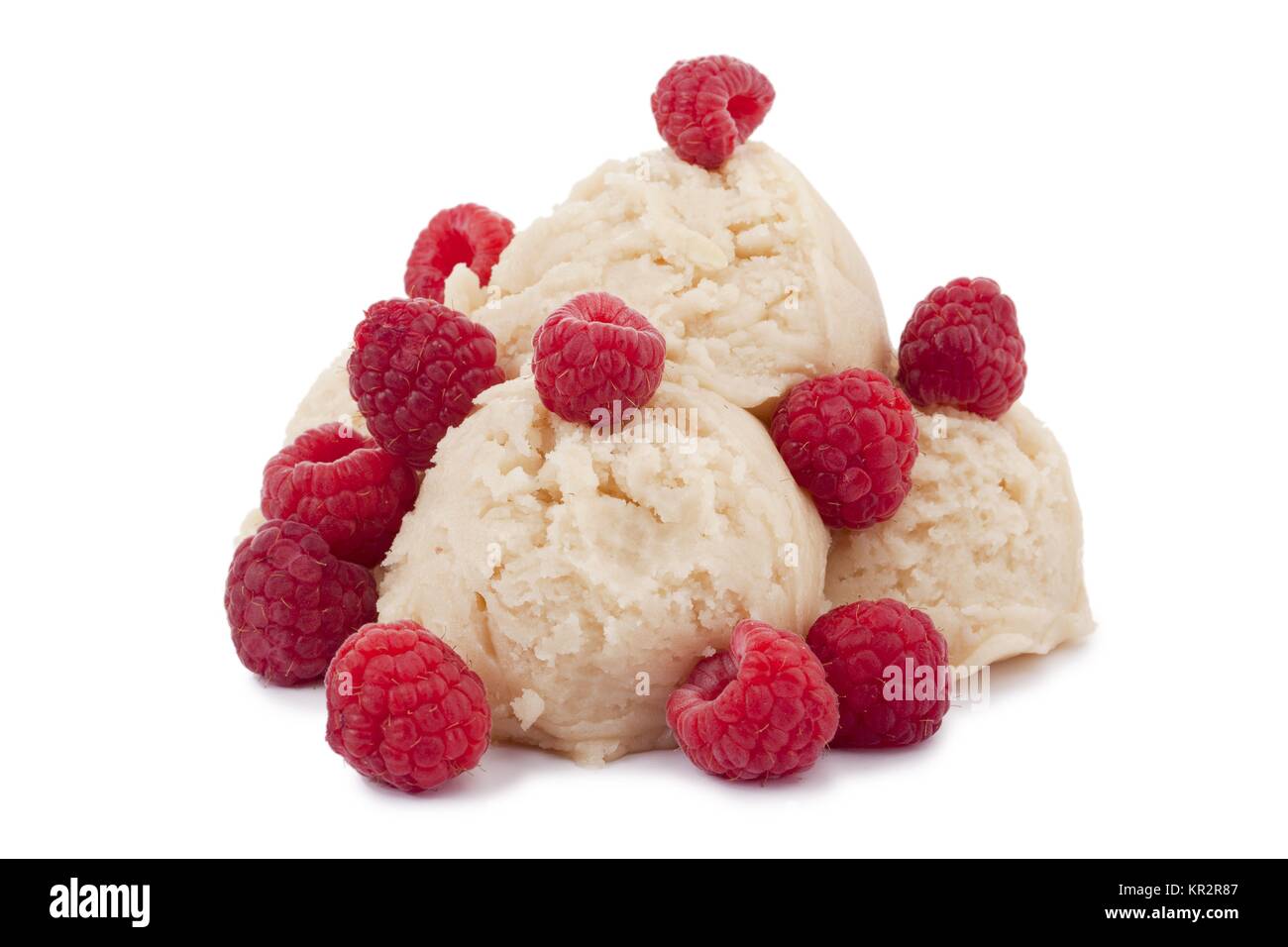 raspberry vanilla ice cream Stock Photo Alamy