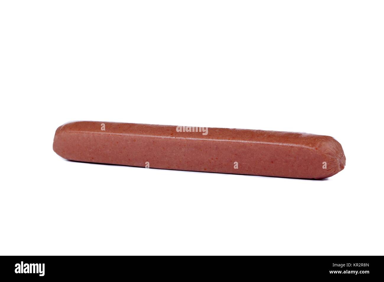 raw hotdog Stock Photo