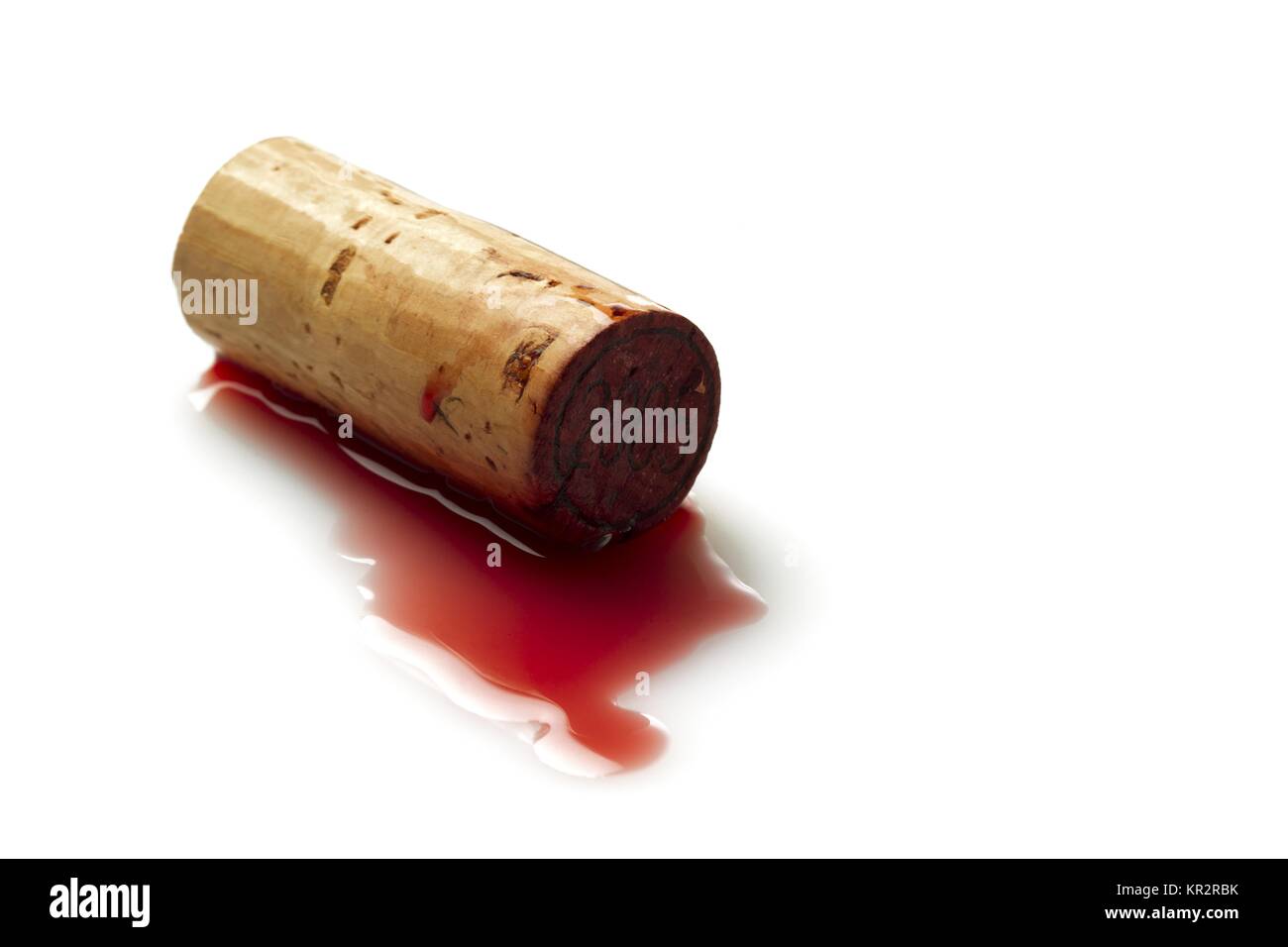 red wine and cork Stock Photo