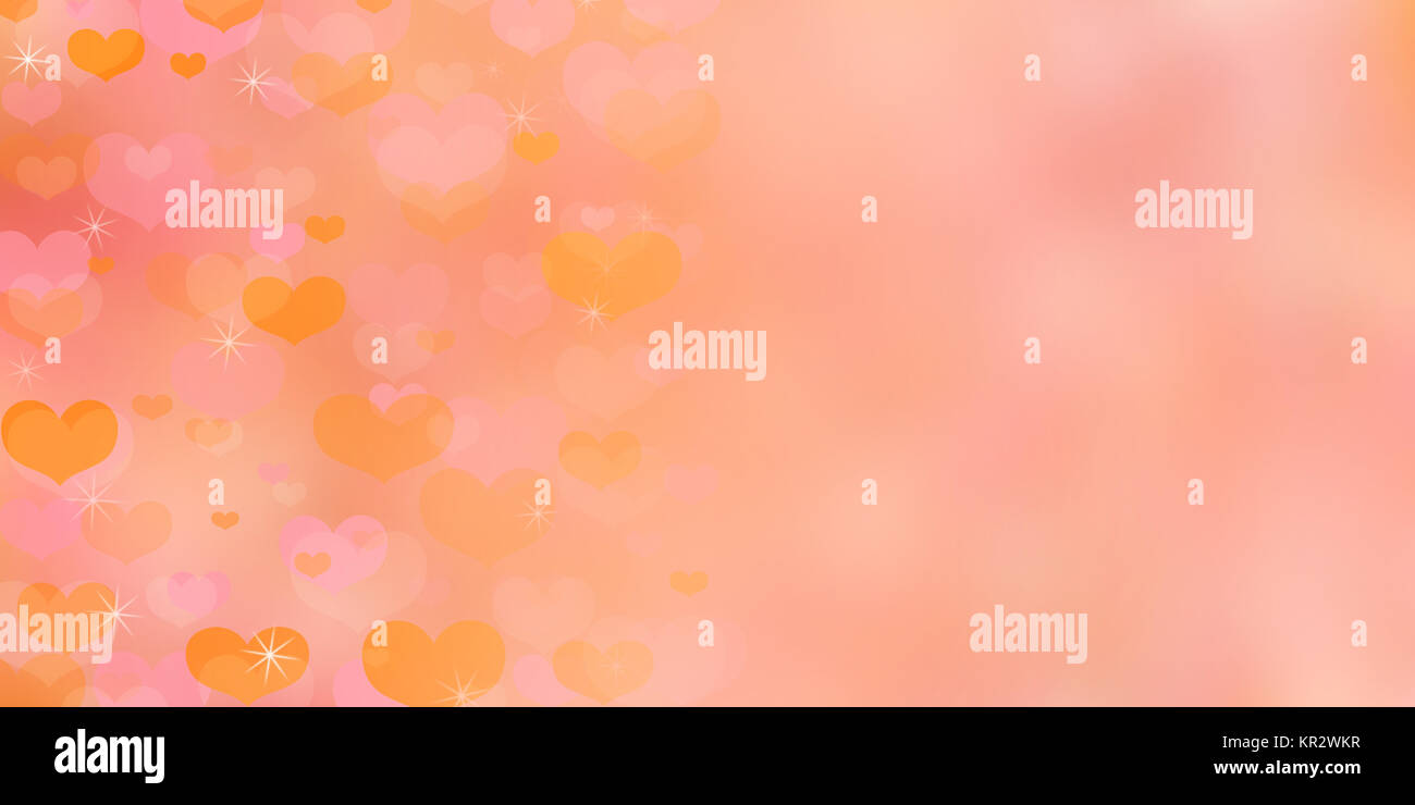 Valentine's Day yellow background with hearts and sparkles Stock Photo ...