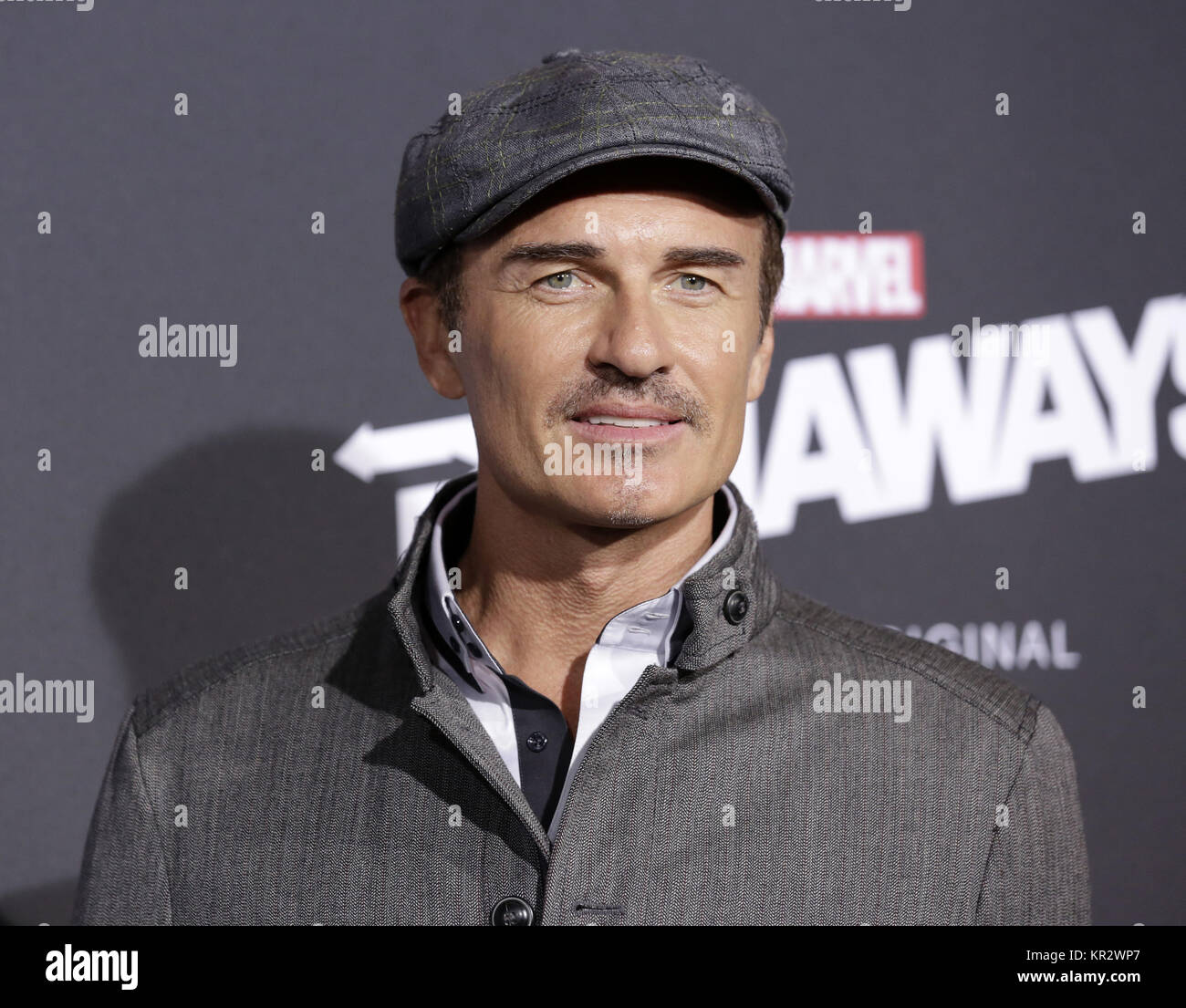Celebrities attend  'Runaways' film premiere at Regency Bruin Theatre in Westwood.  Featuring: Julian McMahon Where: Los Angeles, California, United States When: 17 Nov 2017 Credit: Brian To/WENN.com Stock Photo