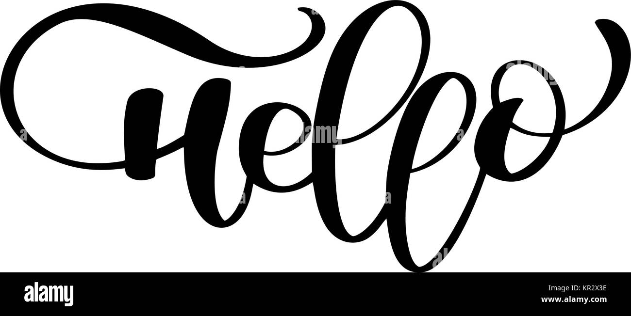 Cursive Hello T Shirt