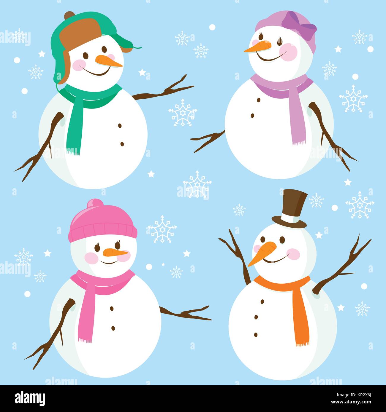 Snow snowing winter weather Stock Vector Images - Alamy, image size:1300x1390