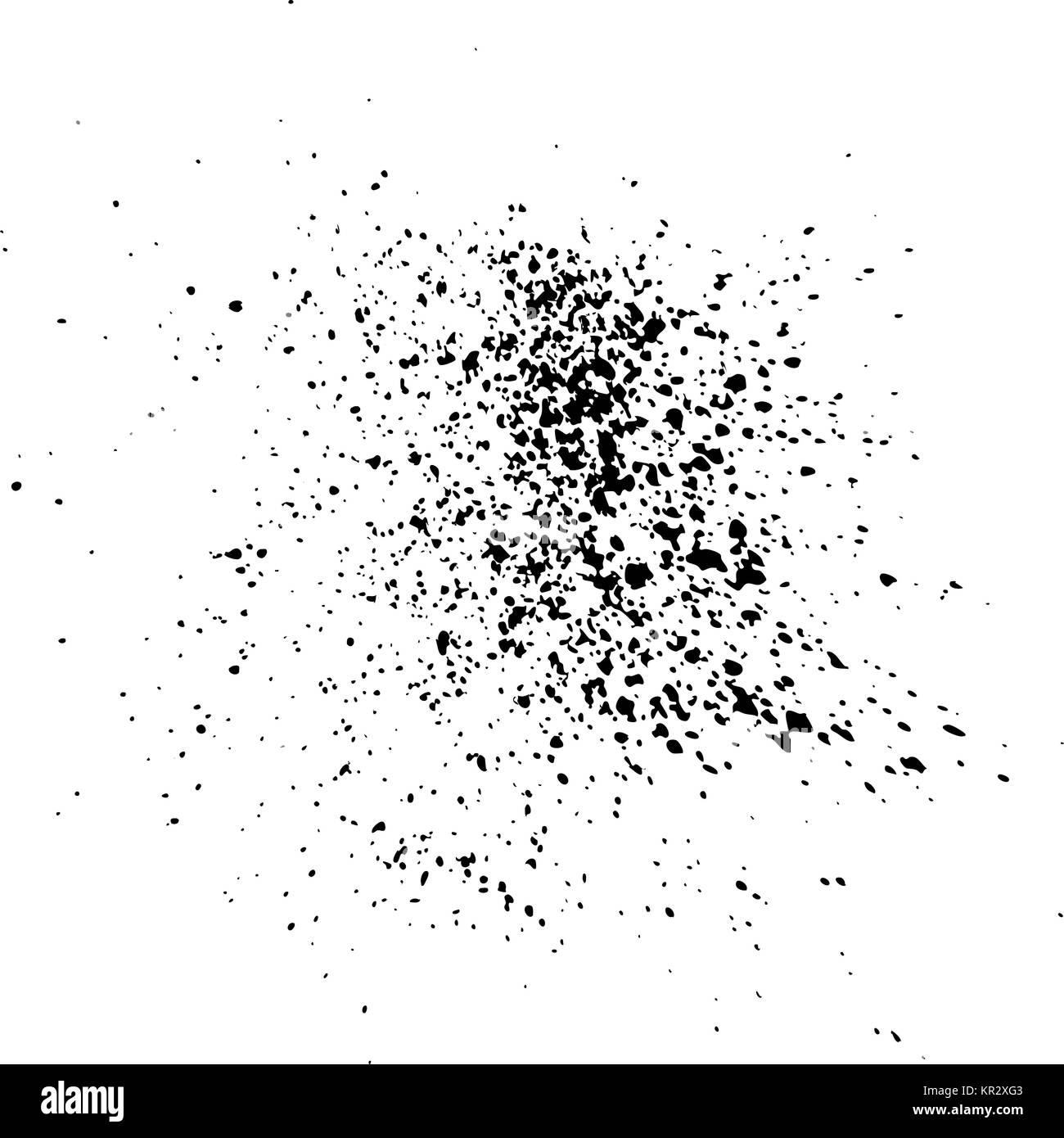 Black ink paint explosion splatter artistic cover design sketch