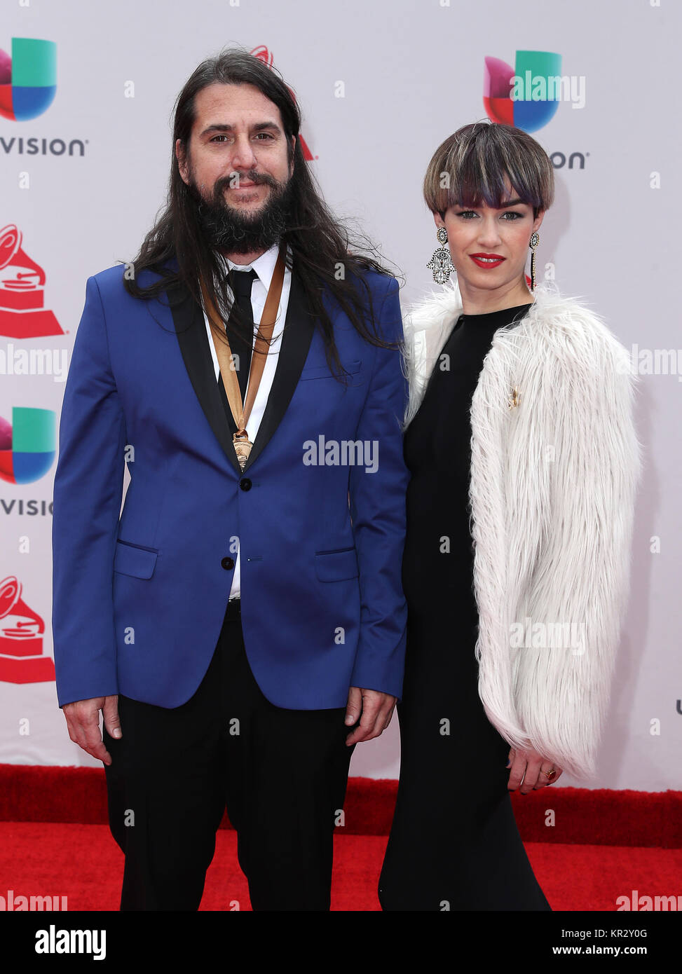 18th Annual Latin Grammy Awards at MGM Grand Garden Arena - Arrivals  Featuring: Maria Carrasco, Daniel Etura Where: Las Vegas, Nevada, United States When: 16 Nov 2017 Credit: Judy Eddy/WENN.com Stock Photo