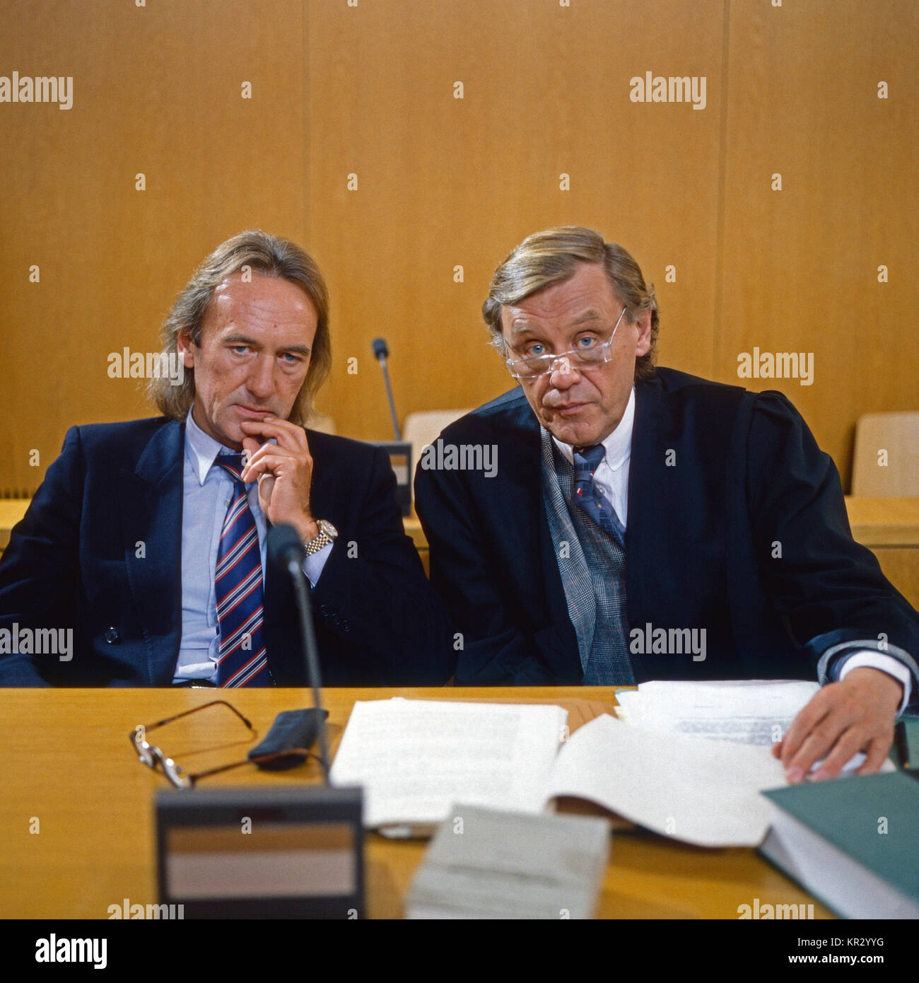 Lebenslänglich - ganz ohne Gnade, Fernsehfilm, Deutschland 1988, Darsteller: Claus Dieter Reents, Horst Frank Stock Photo