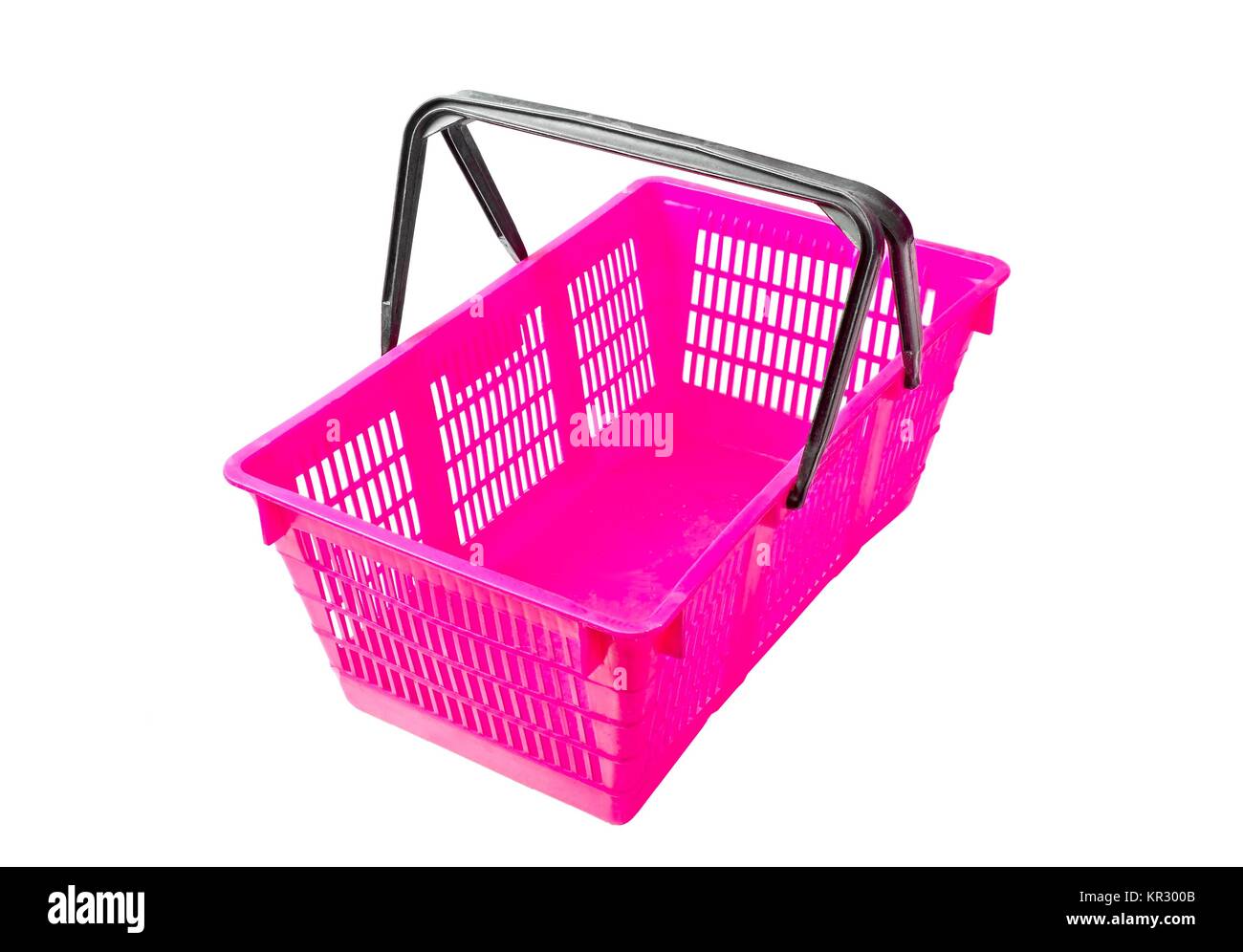 Shopping basket isolated on white background Stock Photo - Alamy
