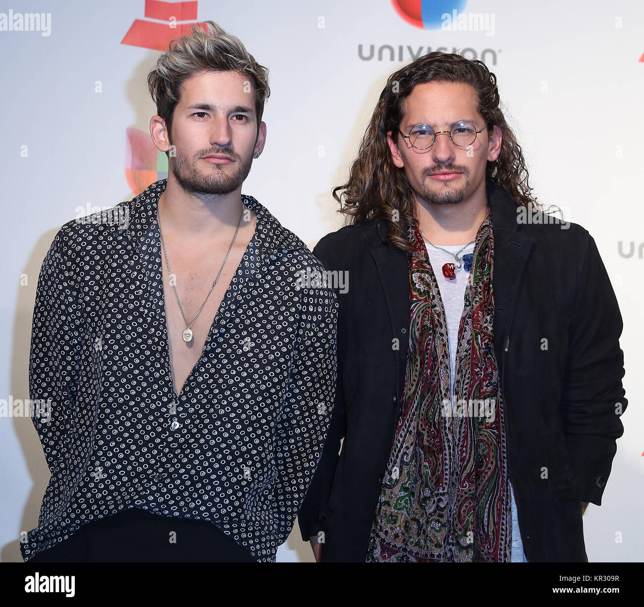 18th Annual Latin Grammy Awards at MGM Grand Garden Arena - Press Room  Featuring: Mau y Ricky Where: Las Vegas, Nevada, United States When: 16 Nov 2017 Credit: Judy Eddy/WENN.com Stock Photo