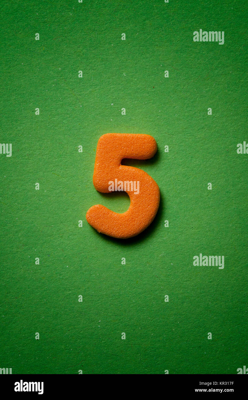 number five Stock Photo